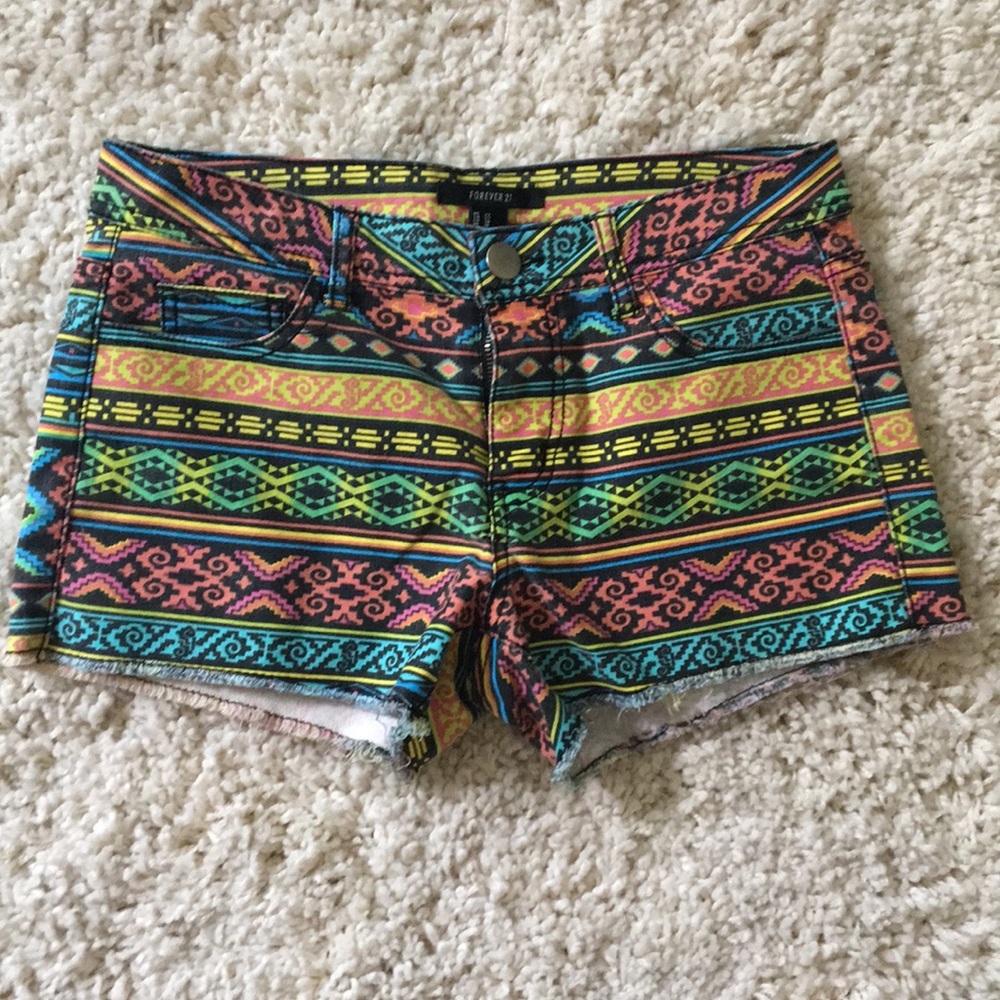 Forever 21 Fringed “booty” shorts (27)